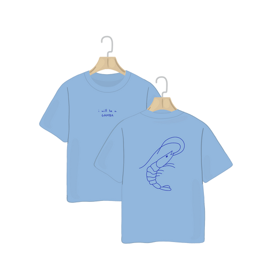 Camiseta 'I'LL BE A GAMBA' pintada