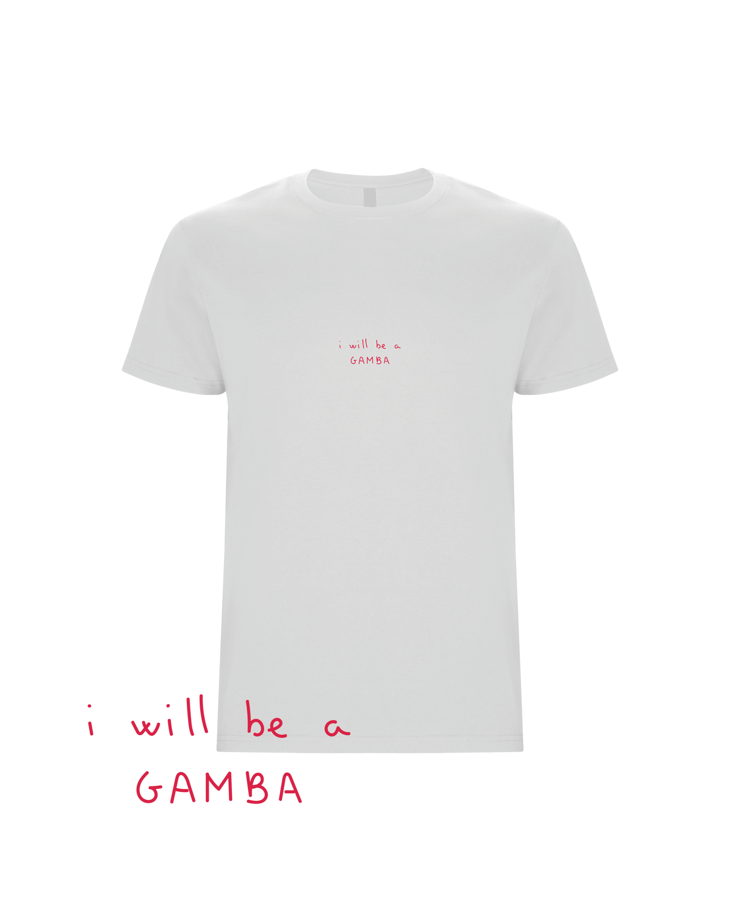 Camiseta 'I'LL BE A GAMBA' pintada
