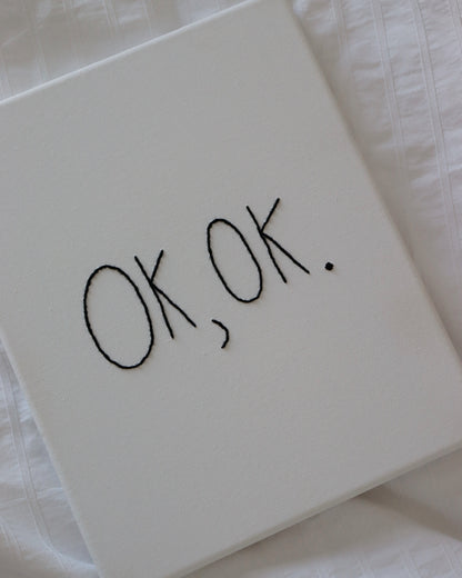 Lienzo bordado 'JORA'