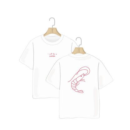 Camiseta 'I'LL BE A GAMBA' pintada