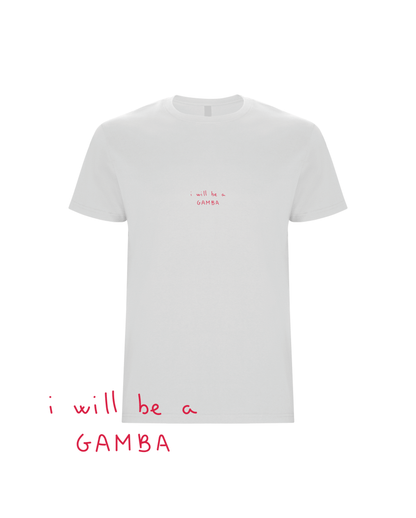 Camiseta 'I'LL BE A GAMBA' pintada