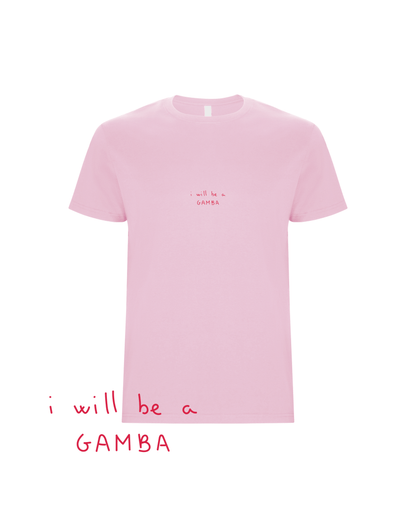 Camiseta 'I'LL BE A GAMBA' pintada