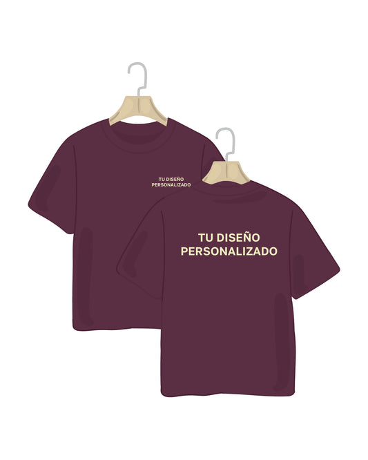 Camiseta oversize personalizada